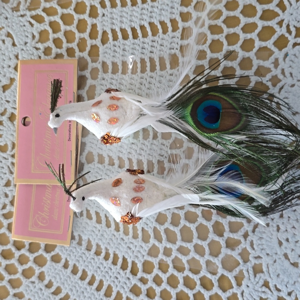 CHRISTMAS PEACOCK DECORATION